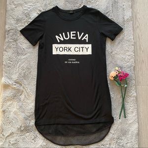 Forever 21 black dress/long tee, S